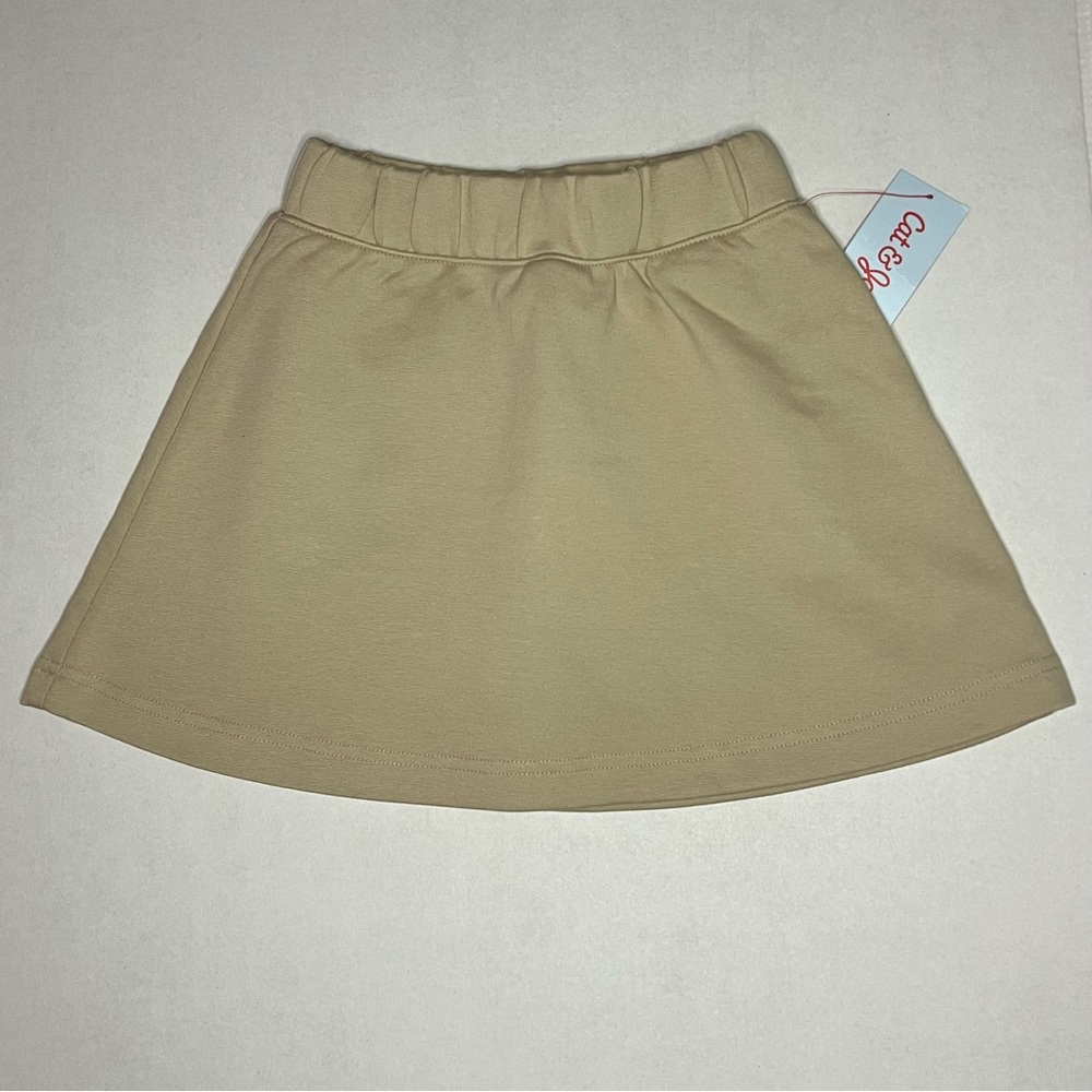 Cat & Jack Girls School Uniform Pull-On Beige Skort,Size XS(4/5)